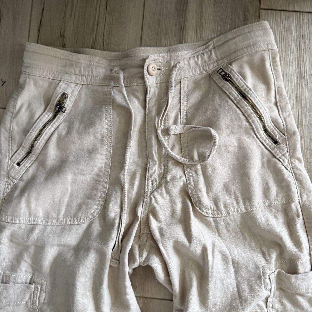 American Eagle Baggy Y2K Stretch Pant 90s Streetwear Baggy Cargo Parachute Sz 6 - Picture 2 of 6